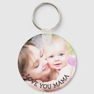 Liebe Sie Mama, Personalisiertes Foto Schlüsselket Schlüsselanhänger