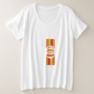 Liebe Sie Mama - Retro farbenfrohe Mutter Tag T -  Große Größe T-Shirt