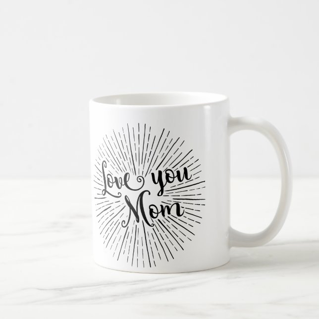 Liebe Sie MammaweihnachtsTasse für Mutter Kaffeetasse (Rechts)