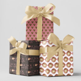 Liebe Sie mehr als Kaffeewaschpapier-Blätter Geschenkpapier Set