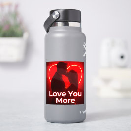 Liebe Sie mehr valentinische Designs Aufkleber