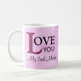 Liebe Sie meine 2. Mama-rosa Namenswolken Kaffeetasse