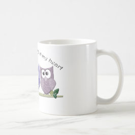 Liebe Sie mit Eule mein Herz, niedliche Kaffeetasse