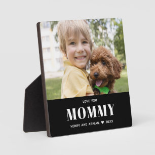 Liebe Sie Mommy Foto Familie Modernes Keepake Fotoplatte