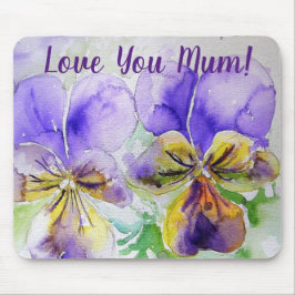 Liebe Sie Mum Lila Blumenrechner Maus Mat Pad Mousepad