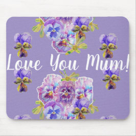 Liebe Sie Mum Lila Blumenrechner Maus Mat Pad Mousepad