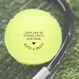 Liebe Sie nach Wimbledon und zurück Personalisier Tennisbälle