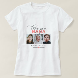 Liebe Sie Nana/andere 3 Foto Benutzerdefinierter T T-Shirt