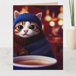 LIEBE SIE NIEDLICH KITTEN KAFFEE Cards KURZEN Karte