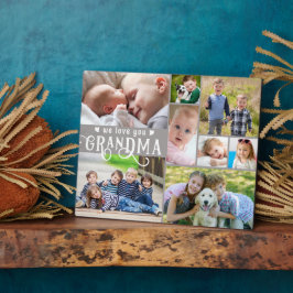 Liebe Sie Oma 8 Foto Collage Custom Colors Fotoplatte
