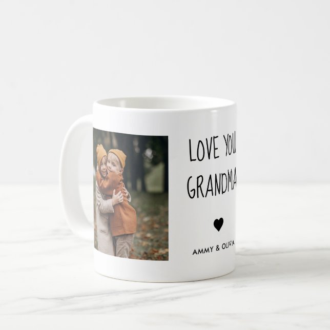 Liebe Sie Oma Foto Kaffee Tasse (Vorderseite Links)