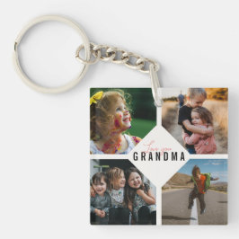 Liebe Sie Oma Grandchild Foto Collage Keepake Schlüsselanhänger