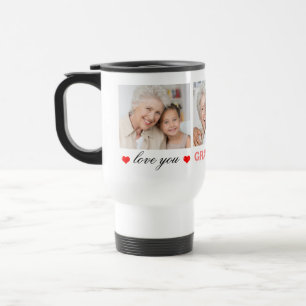 Liebe Sie Oma/Nana/andere 3 Foto kundenspezifisch Reisebecher