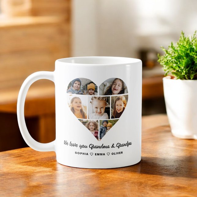Liebe Sie Oma & Opa Foto Weiß Kaffeetasse (Von Creator hochgeladen)