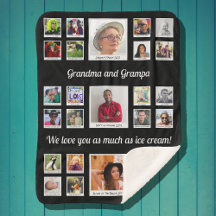Liebe Sie Oma und Oma Familienfoto Collage
