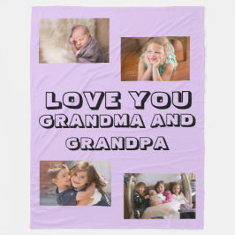 Liebe Sie Oma und Opa Sans Serif 4 Fotos Fleecedecke