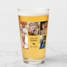 Liebe Sie, Opa | Custom Foto Collage Glass Cup