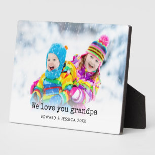 Liebe Sie Opa Custom Foto Fotoplatte