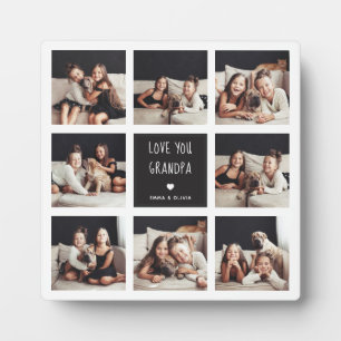 Liebe Sie Opa   FotoCollage Handgeschriebener Text Fotoplatte