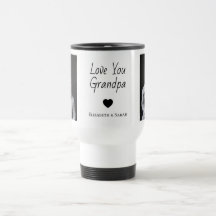 Liebe Sie Opa mit Herz und Fotos -