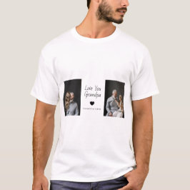 Liebe Sie Opa mit Herz und Fotos - T-Shirt