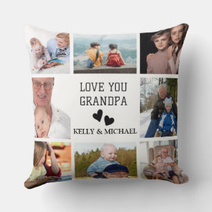 Liebe Sie Opa Modernes Collage Foto Kissen Kissen