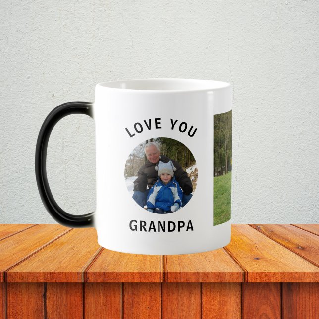 Liebe Sie Opa Personalisiertes Familienunternehmen Verwandlungstasse (Von Creator hochgeladen)