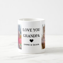 Liebe Sie Opa | Zwei handgeschriebene Fotos Kaffeetasse