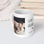 Liebe Sie Opa | Zwei handgeschriebene Fotos Kaffeetasse<br><div class="desc">Diese einfache und stilvolle Tasse sagt "Liebe,  du Opa" in trendigem,  handgeschriebenem schwarzen Text mit einem passenden Herz und einem Platz für deinen Namen. Es gibt auch Platz,  um zwei Ihrer liebsten persönlichen Fotos für ein Geschenk,  das Ihr Großvater wird Liebe zeigen.</div>