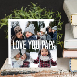 Liebe Sie Papa Foto Collage Vatertag Feiertagskarte