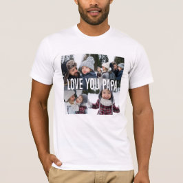 Liebe Sie Papa FotoCollage T-Shirt