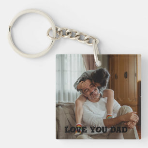 Liebe Sie Papa Personalisiert Foto Schlüsselanhäng Schlüsselanhänger