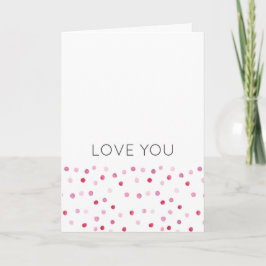 LIEBE SIE Pink Polka Dots NAME Sweet Artisan Karte