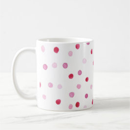 LIEBE SIE Pink Polka Dots Sweet Valentine Special Kaffeetasse