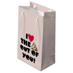 Liebe Sie Poo Geschenk-Tasche Kleine Geschenktüte