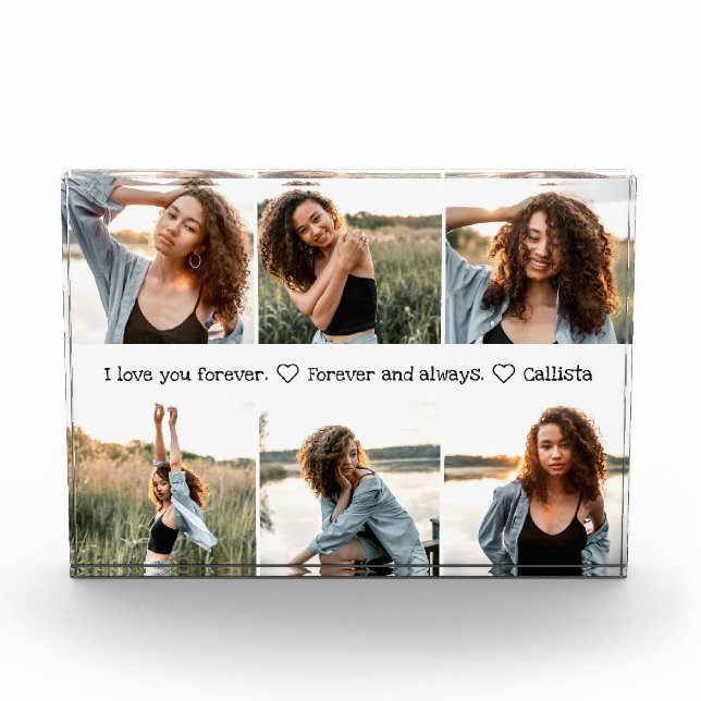 Liebe Sie Romantische Sweet Foto Collage (Vorderseite)