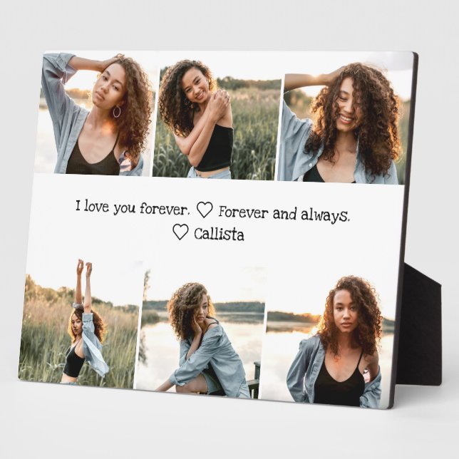 Liebe Sie Romantische Sweet Foto Collage Fotoplatte (Seite)
