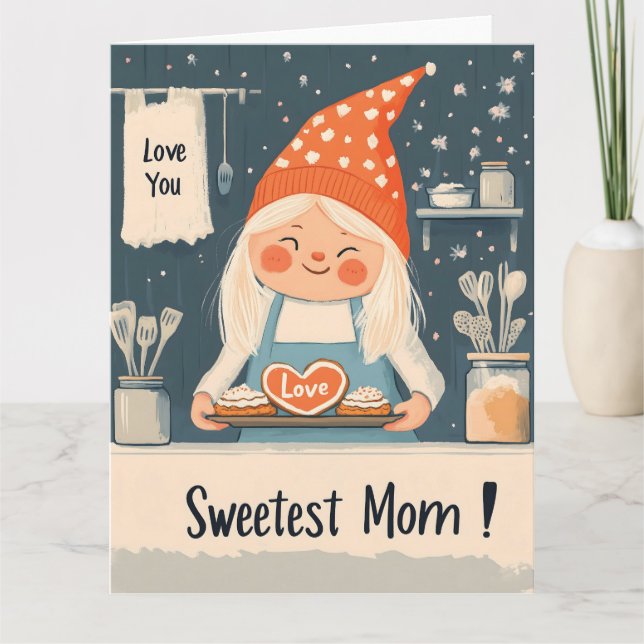 Liebe Sie, schönste Mama Design Karte (Vorderseite)