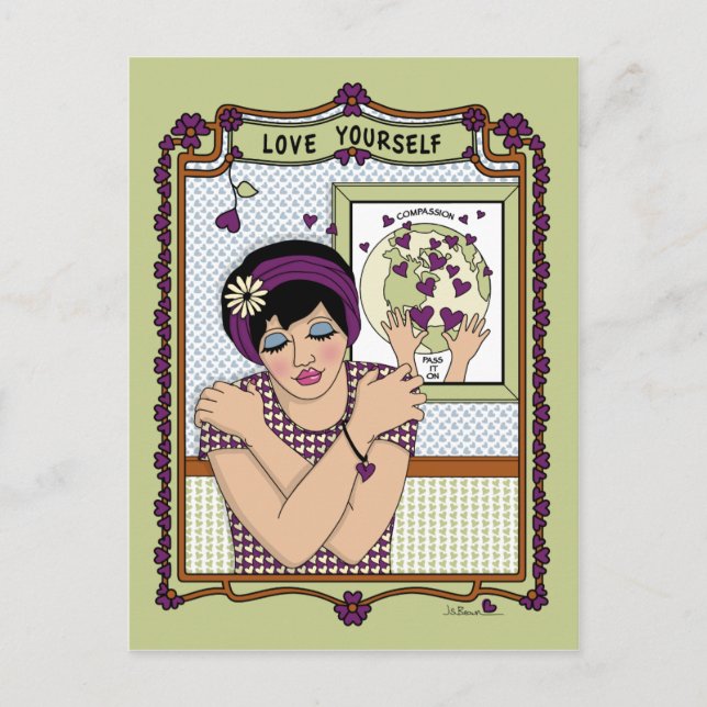 Liebe Sie selbst_A_ Postkarte (Vorderseite)