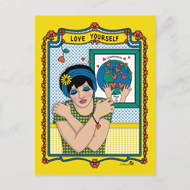 Liebe Sie selbst_B_ Postkarte (Vorderseite)