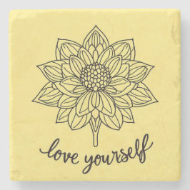 Liebe Sie selbst Steinuntersetzer