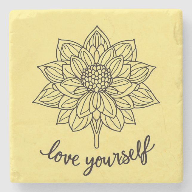 Liebe Sie selbst Steinuntersetzer (Vorderseite)