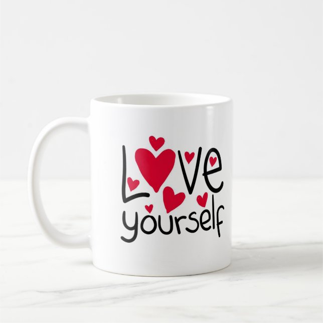Liebe Sie selbst Tasse-A Perfektes Geschenk mit ei Kaffeetasse (Links)