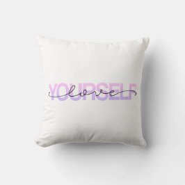 Liebe Sie selbst Valentine Calligraphie | Dekokiss Kissen