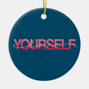 Liebe Sie selbst Valentine Calligraphie Ornament