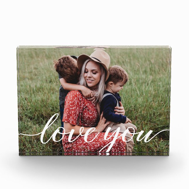 Liebe Sie Skript Personalisiertes Foto (Vorderseite)