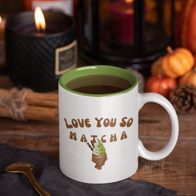 Liebe Sie so Matcha Zweifarbige Tasse (Von Creator hochgeladen)