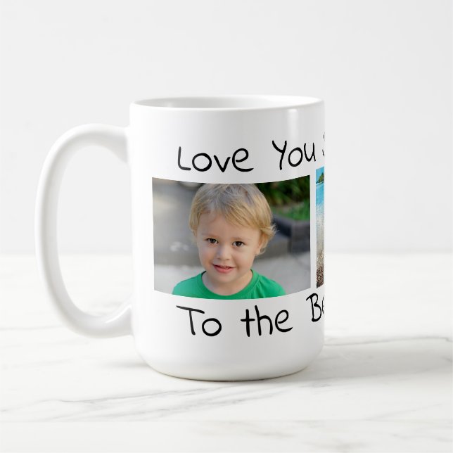 Liebe Sie so sehr | Bester Vater je Kaffeetasse (Links)