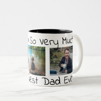 Liebe Sie so sehr | Bester Vater je Zweifarbige Tasse