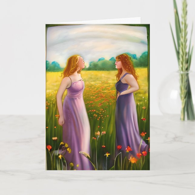 Liebe Sie so viele Lesben in der Liebe Karte (Vorderseite)